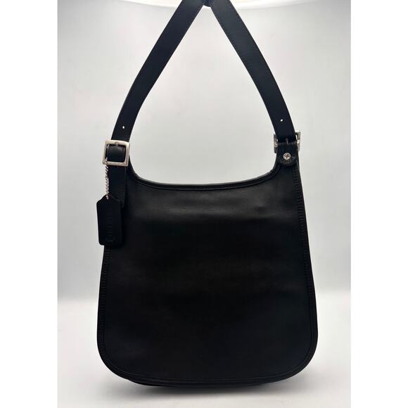 Coach 9131 Saddle Flap Crossbody | 90s Leather Hippie Bag | Vintage Minimal - Picture 1 of 16